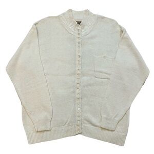 Cream BUTTON-UP Cardigan